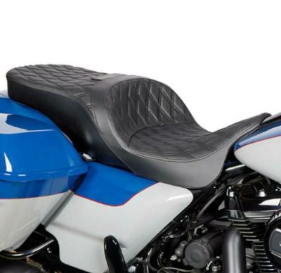 Drag Specialties フリーダム ツーリングシート ダブルダイアモンドステッチ 2009以降ツーリング