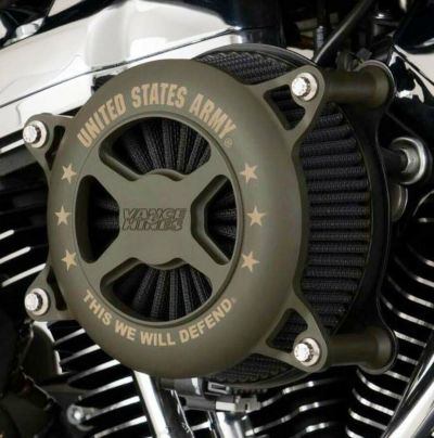 【セール】Vance＆Hines M8用エアクリーナー VO2 ミリタリーパワーシリーズ Army