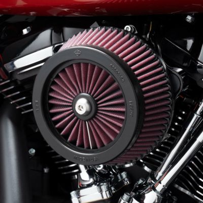 Screamin Eagle Extreme ハイフロー・サークルエアクリーナー (グロスブラック) 【ロードグライド、ストリートグライド】