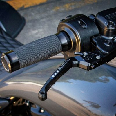 Ricks Motorcycles Good Guys アジャスタブル・ハンドレバーセット (ブラック) 【2021以降 ツーリング、トライク】