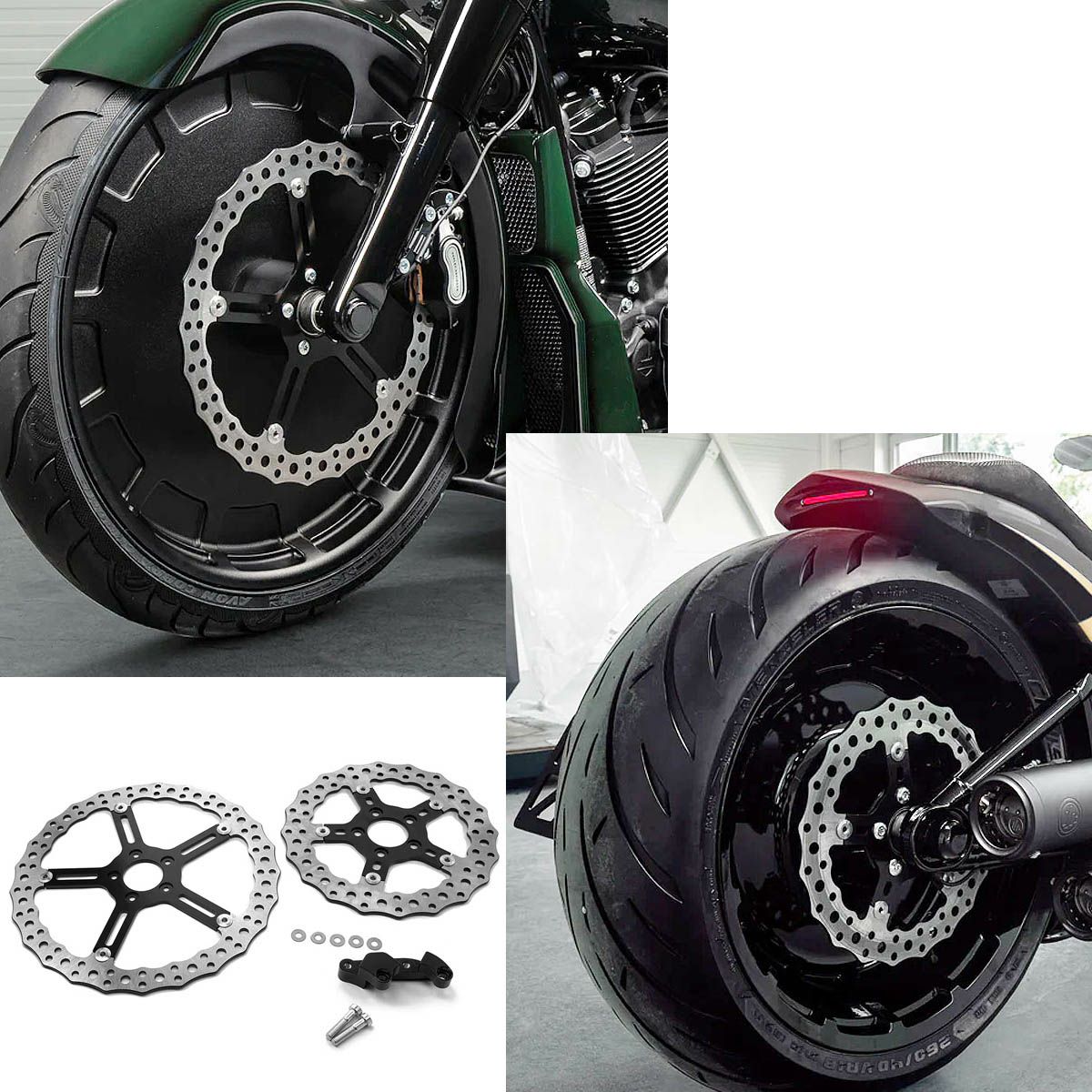 Killer Custom 15インチ ビッグブレーキローター、11.5インチ リア 