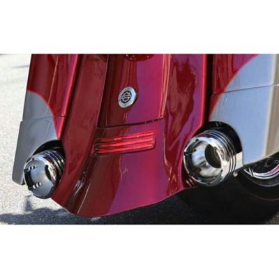 MOTOR STAGE トライク用スリップオンマフラーファットマン (シルバー/ラウンドエンドシルバー) 【トライク】