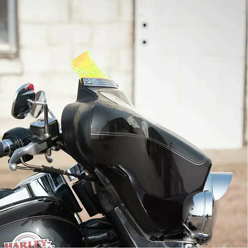 KLOCK Werks ICE KOLOR FLARE ウインドシールド 3.5インチ イエローアイス 1996～2013 FLHT、FLHX 2