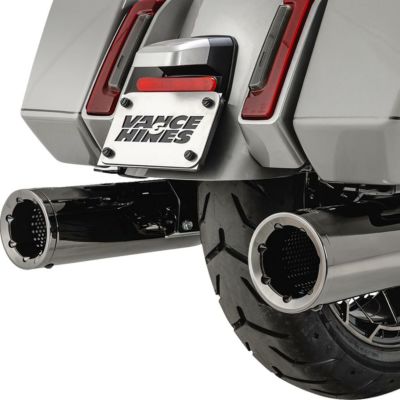 【SALE】バンス＆ハインズ （VANCE&HINES） HI-OUTPUT 4.5インチ スリップオン・マフラー  ダーククローム