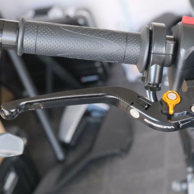 SPEEDRA X350用 可倒式・アジャスタブルレバーセット (ブラック/ゴールド)
