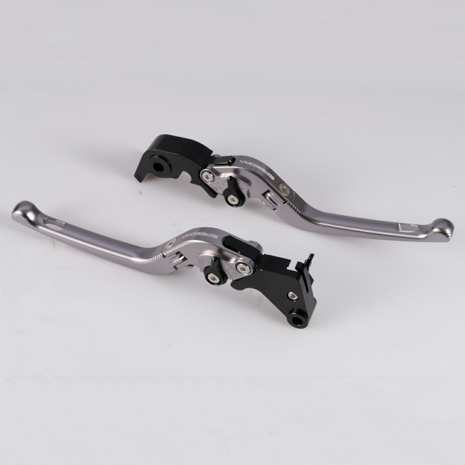 SPEEDRA X350用 可倒式・アジャスタブルレバーセット (チタン/ブラック