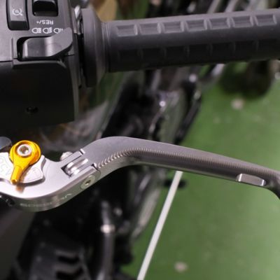 SPEEDRA X350用 可倒式・アジャスタブルレバーセット (チタン/ゴールド)