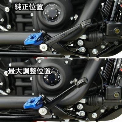 SPEEDRA M8ソフテイル用 アジャスタブル・ブレーキリンケージ (ブラック)