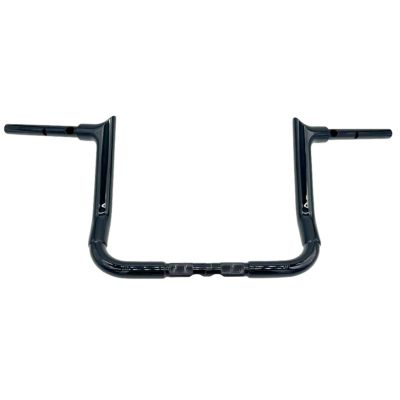 Fat Baggers 1.5インチ径 EZ Install ポインテッドトップ ハンドルバー 12インチ (グロスブラック) ストリートグライド