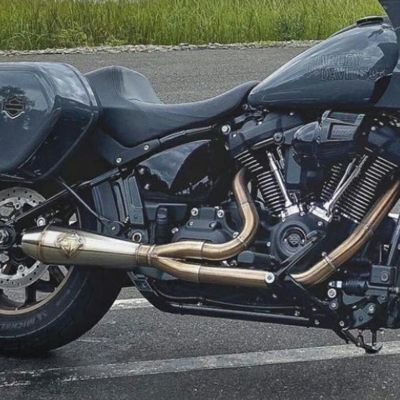 SP Concepts Lane Splitter フルエキゾーストマフラー ローライダーST、スポーツグライド