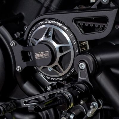 Thunderbike SP-Sロゴ フロントプーリーカバー スポーツスターS、ナイトスター