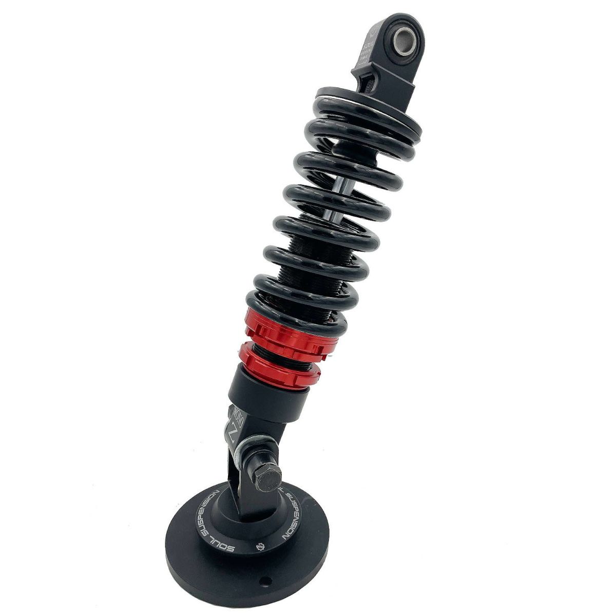 SOUL 減衰調整機構付き リアサスペンション ブラック/レッド 12.5インチ M8ソフテイル 2