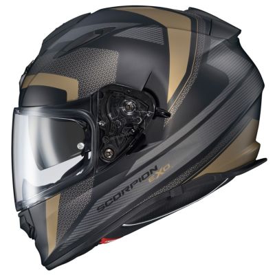 SCORPION RYZER インナーバイザー付フルフェイスヘルメット (エボリューションゴールド)