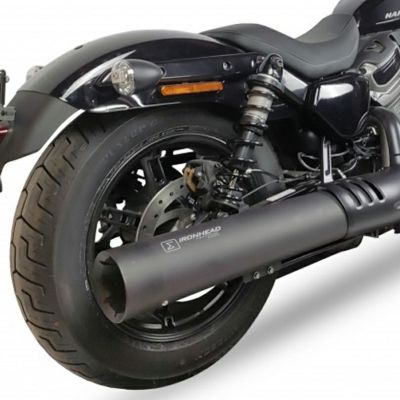 ナイトスター RH975/S用 HC2-2B IRONHEAD ラウンド・スリップオンマフラー IXIL