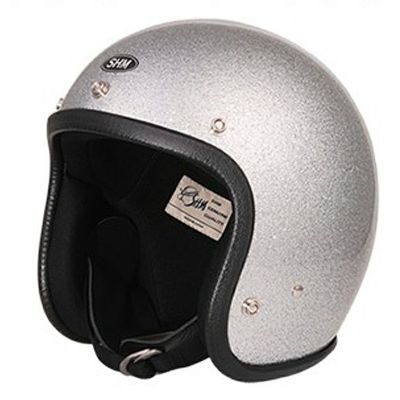 SHM シルバーフレーク ジェットヘルメット SG規格