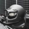 ILM Z502シリーズ ビンテージ フルフェイスヘルメット マットブラック