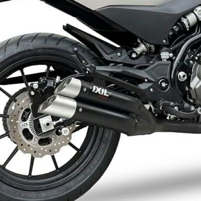 IXIL L3XB デュアルハイパーロー スリップオンマフラー (ブラック) X350