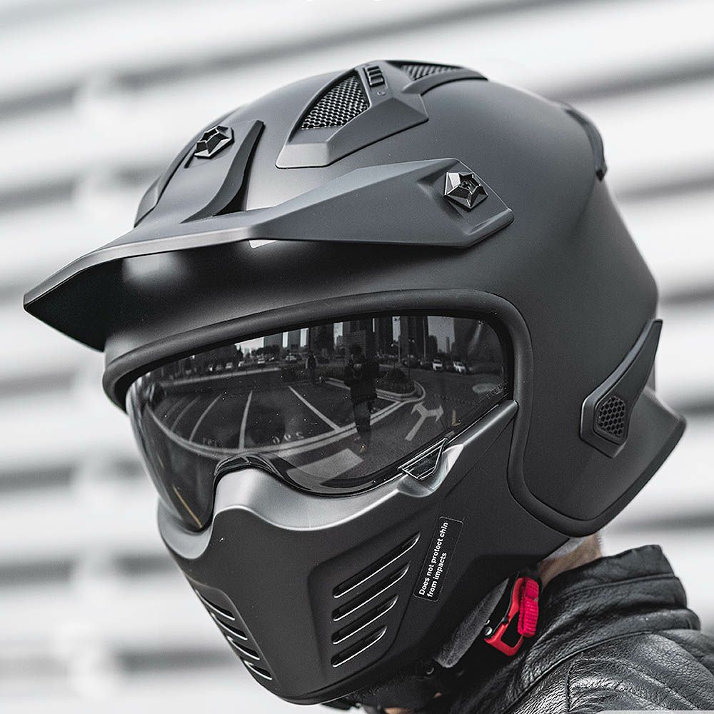 ILM 726Xシリーズ オープンフェイス フルフェイスヘルメット マットブラック