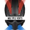 ILM 726Xシリーズ オープンフェイス フルフェイスヘルメット マットブラック 10
