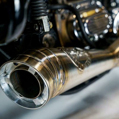 Sawicki Speed RT ショーティー・2-1フルエキゾーストマフラー (ステンレス) M8ツーリング