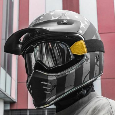 ILM Z502シリーズ ビンテージ フルフェイスヘルメット パトリオットフラッグ