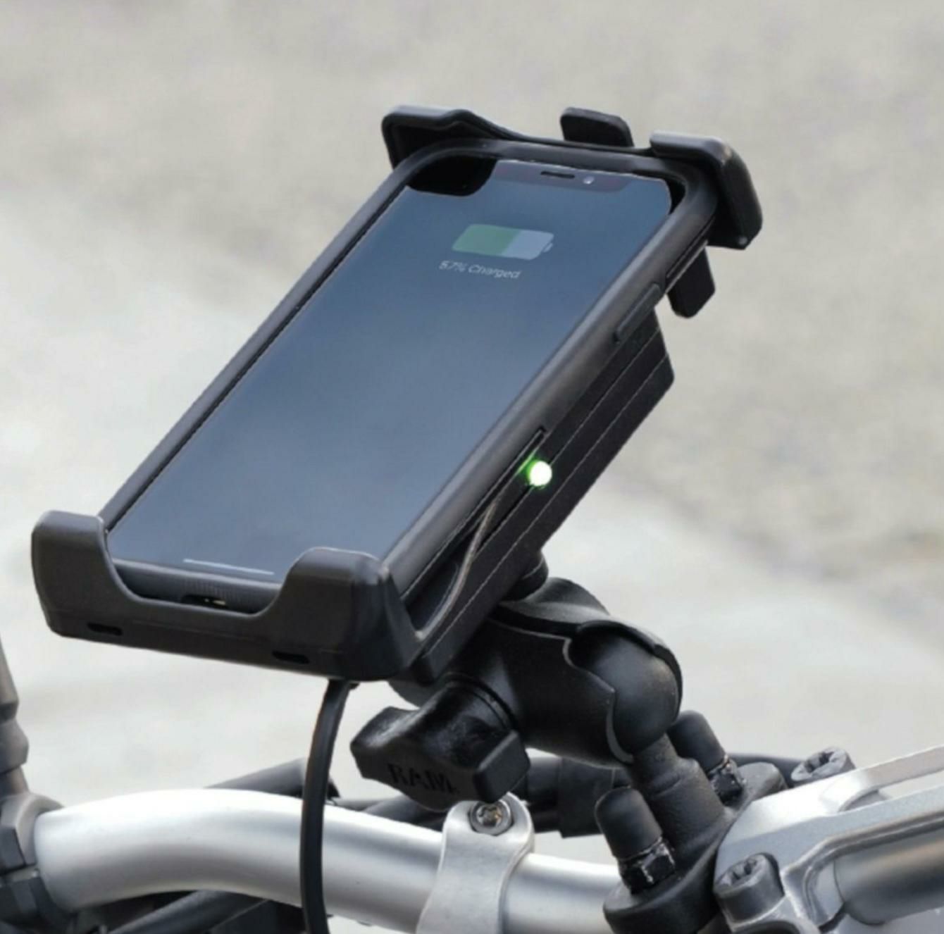 ラムマウント 防水ワイヤレス充電クレイドルスマホホルダー(15W ラムマウント 防水ワイヤレス充電クレイドルスマホホルダー(15W
