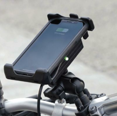 ラムマウント 防水ワイヤレス充電クレイドルスマホホルダー(15W) テザー付 1インチボール