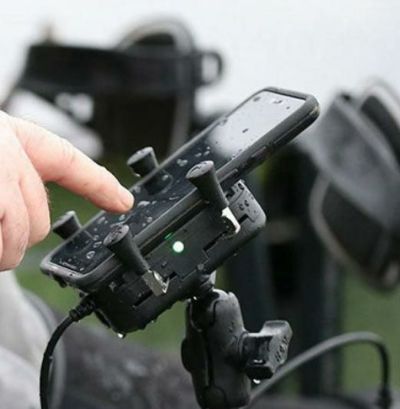 ラムマウント 防水ワイヤレス充電Xグリップスマホホルダー(15W) テザー付 1インチボール