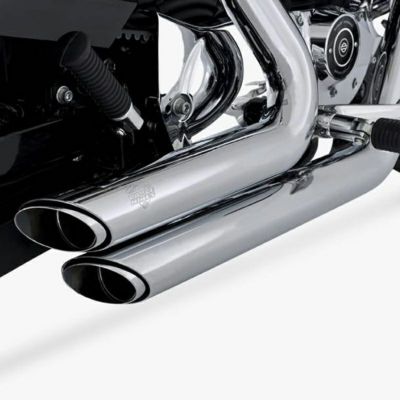 【SALE】バンス＆ハインズ（VANCE&HINES）ショートショット・スタッガード フルエキ・マフラー クローム スポーツスター