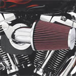 【セール】HEAVY BREATHER パフォーマンス・エアークリーナーキット　電子制御スロットル用 クローム