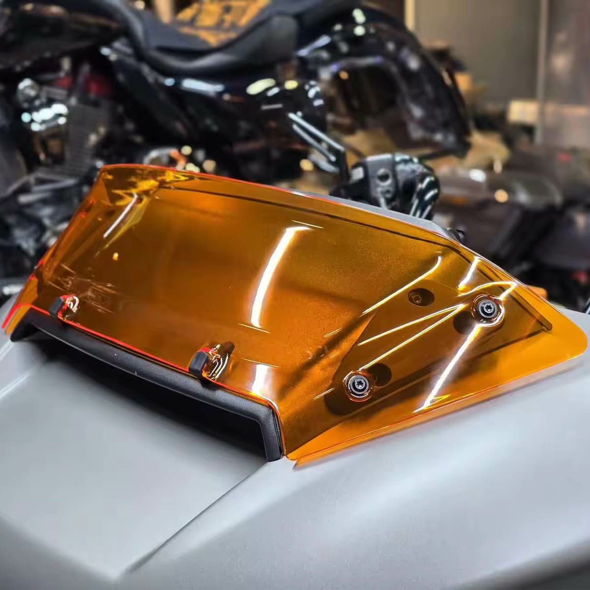 セール】4.5インチ ウインドシールドスクリーン オレンジ 2024以降