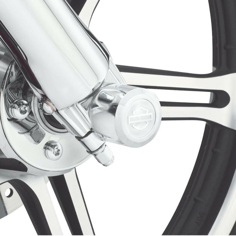 アルミネーター・クロームビレット・フロントアクスルナットカバー