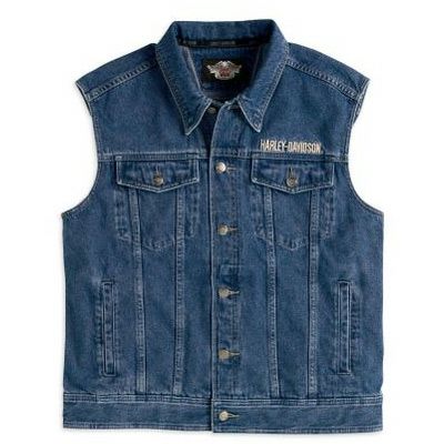 Men's Bar ＆ Shield Denim Vest　（デニムベスト）-01