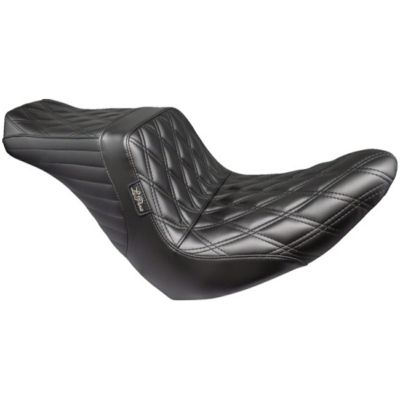 Le Pera M8 ローライダー/S/ST、スポーツグライド TailWhip アップフロントシート (ダブルダイアモンドステッチ)