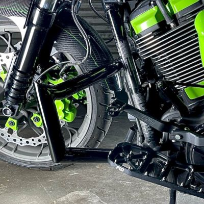 CMC ELEV8 チョップドエンジンガード (グロスブラック) 2014以降 ツーリング