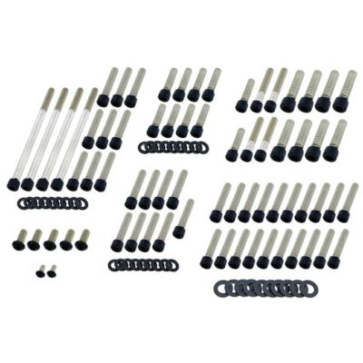 2017～2023 ツーリング エンジンボルトセット (マットブラック) Screws4Bikes