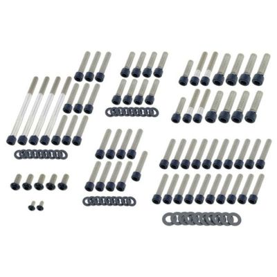 2019以降 M8ソフテイル エンジンボルトセット (マットブラック) Screws4Bikes