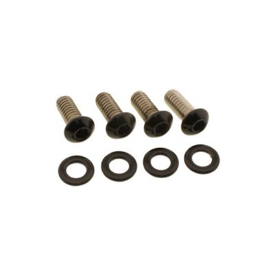 M8 ローライダーS/ST フロントフェンダーボルトセット (グロスブラック) Screws4Bikes