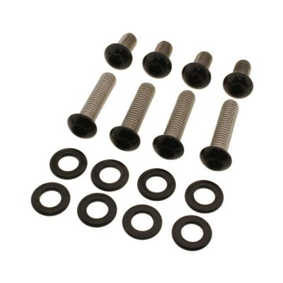 Screws4Bikes スポーツスターS フロントフェンダーボルトセット (マットブラック)