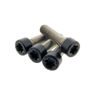 Screws4Bikes ハンドルクランプボルトセット (マットブラック)