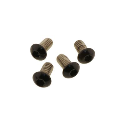 M8 ファットボーイ用 ヘッドライトナセルカバーボルトセット (グロスブラック) Screws4Bikes