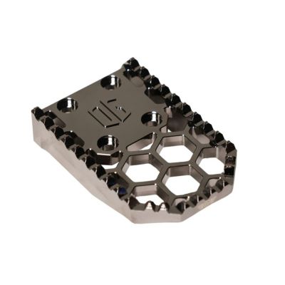ツーリング、ソフテイル、ダイナスイッチバック用 ハニカムV3・グリッパーブレーキペダルキット (メッキ仕上げ) OG