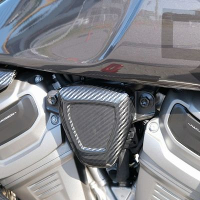 スポーツスターS、パンアメリカ ドライカーボンサイドカバー (綾織・艶消し) SPEEDRA