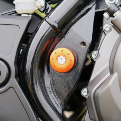 ハーレー X350 フレームキャップ (オレンジ) SPEEDRA
