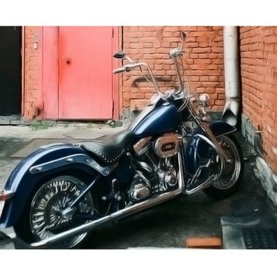 Sharkroad ソフテイル トゥルーデュアルヘッダー用 36インチ・フィッシュテールマフラー