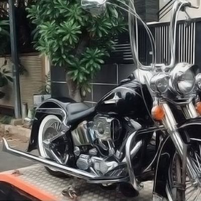 Sharkroad ソフテイル トゥルーデュアルヘッダー用 39インチ・フィッシュテールマフラー