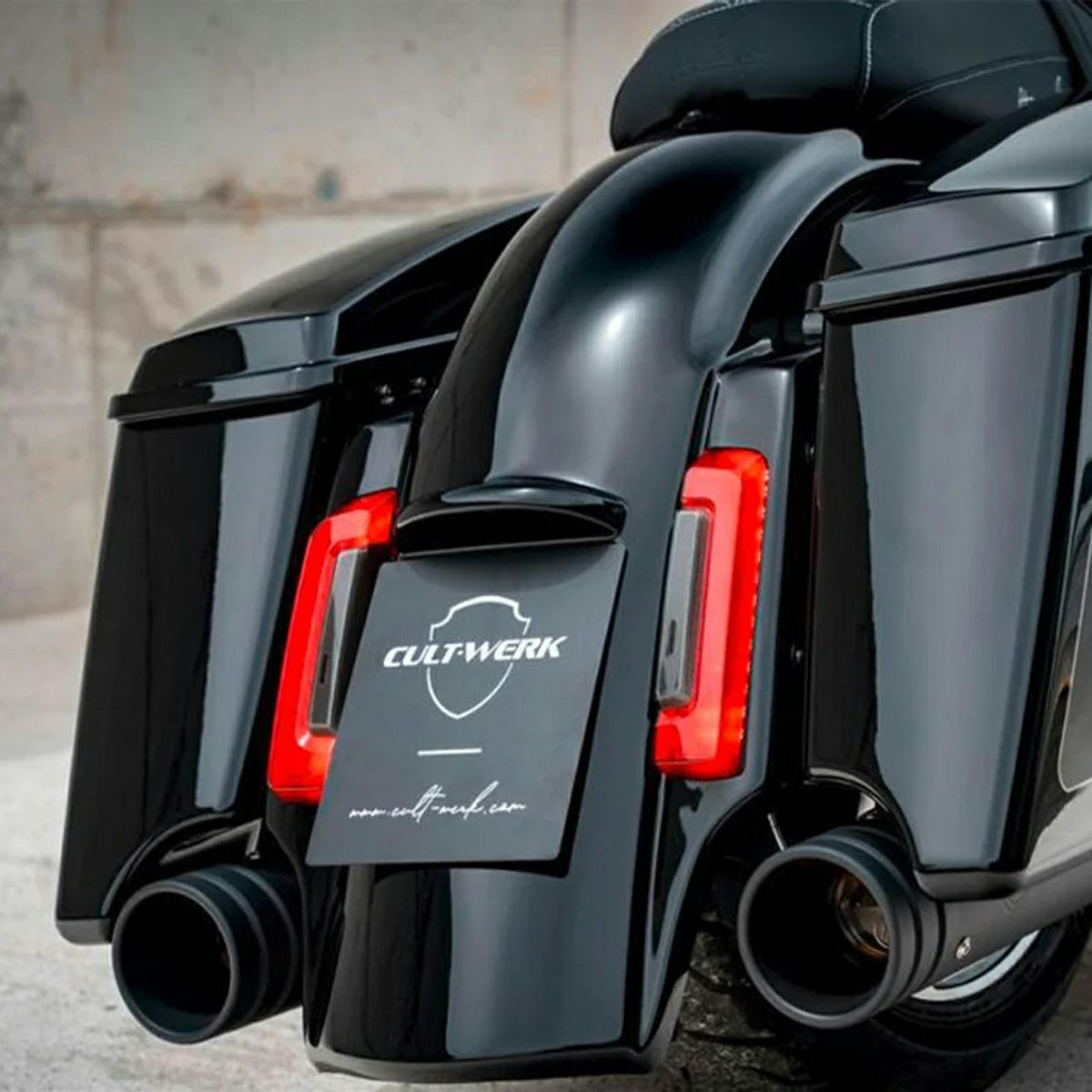 2014～2024 ツーリング CUSTOM V1 リアフェンダーキット (グロスブラック) Cult Werk