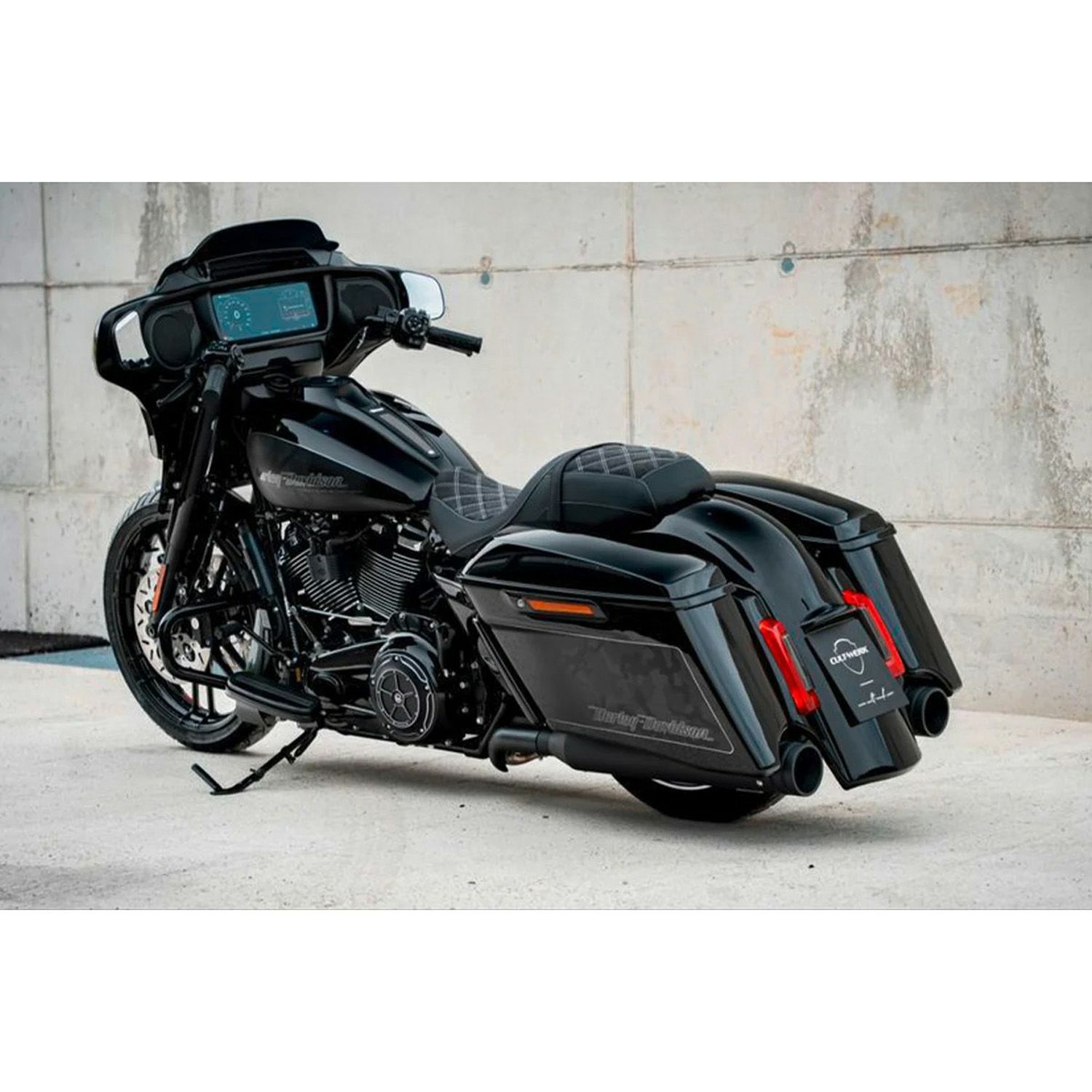 2014～2024 ツーリング CUSTOM V1 リアフェンダーキット (グロスブラック) Cult Werk3