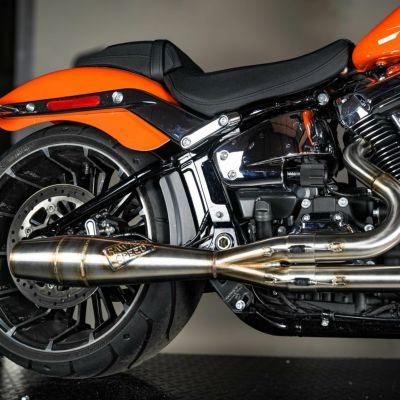 SAWICKI ショーティー・2in1フルエキゾーストマフラー (ステンレスブラシ仕上げ) 