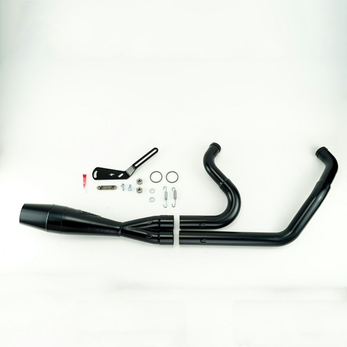 M8 ブレイクアウト、ファットボーイ ショーティー・2in1フルエキゾーストマフラー (ブラック) SAWICKI3